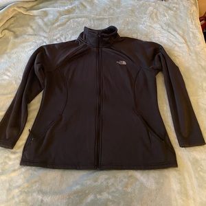 North Face women’s fleece lined zip up jacket